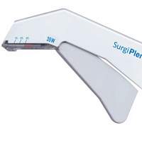 Set Stapler Kulit Medis Sekali Pakai dengan Staples Baja Tahan Karat 316L, Manual, untuk Penutupan Luka Klinik, Sumber untuk Bedah Plastik