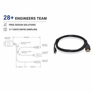 Câble plat ultra-fin en cuivre FPC FFC micro pour applications standard et à angle de 90 degrés, indice de protection IP67, pour drone FPV, cardan Mavic, GoPro - Product Image 4