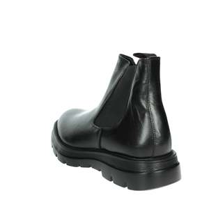 Botas de Media Caña para Hombre Kebo BM6020, Botas Negras de Cuero Estilo Chelsea - Product Image 2
