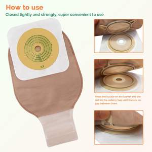 HEAGI fabbricazione due pezzi sacca per colostomia con chiusura <span class=keywords><strong>2</strong></span> pezzi stomia forniture borsa Set OEM - Product Image 3