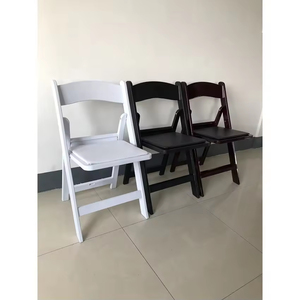 Vente en gros <span class=keywords><strong>Chaise</strong></span> <span class=keywords><strong>pliante</strong></span> en résine Wimbledon rembourrée blanche pour jardin extérieur pour mariage et fête - Product Image 5