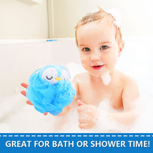 Gmagic Eco-friendly Soft Mesh Baby Body Bath Cartoon Sponge Light 50g Loofah Terry Shower Puff for Kids Cleaning - Product Image 5