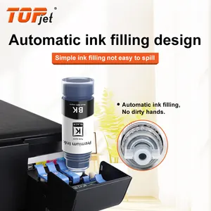 Topjet 114 113 Premium toplu mürekkep püskürtmeli kitleri şişe dolum mürekkep Epson EcoTank ET 8500 ET 8550 yazıcı için uyumlu