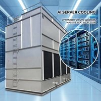 Tour de refroidissement à circuit fermé pour centre de données IA à refroidissement liquide - Système de rejet de chaleur pour cluster de GPU compatible CDU