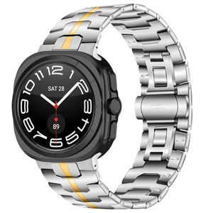 Gelang desain Iron Man baja tahan karat untuk jam Samsung Galaxy 7 Ultra 47mm tali pergelangan tangan pengganti logam tanpa celah mewah - Product Image 5