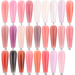 Gel UV Profesional para Uñas de Marca Privada, Colores Personalizados, Geles de Extensión de Uñas Removibles de 15 ml, Poly Gel Rosa Nude - Product Image 3