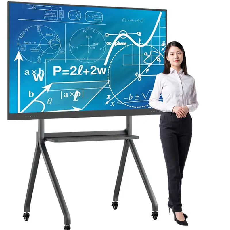 86 Zoll Interactive Board tragbare interaktive Smart Board digitale pädagogische Werbe ausrüstung für Schulungs institutionen