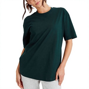 <b>Women's</b> Plus Size Casual Short Sleeve T-<b>Shirt</b> Front Logo Embroidery O-Neck Loose Fit 100% Cotton Eco-Friendly - Product Image 4