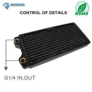 OCOCOO CRS24-27R boîtier d'ordinateur de Type Air bricolage avec 240 ventilateurs d'échangeur de chaleur en cuivre système de <span class=keywords><strong>refroidissement</strong></span> par eau séparé dissipateur thermique CPU - Product Image 4