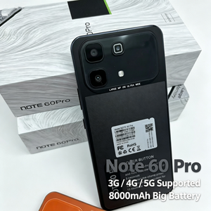 Teléfono inteligente 5G Note60 Pro 12GB+512GB, doble tarjeta SIM, doble modo de espera, reconocimiento facial y de huellas dactilares, cámara. - Product Image 6