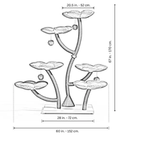 Luxueux grand grand arbre à chat tour escalade fleur hamac arbre à chat avec des poteaux en peluche et en sisal de qualité supérieure meubles pour chat