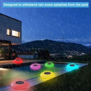 Lampe solaire LED étanche IP68 pour jardin, multicolores RGB, lampe de piscine avec télécommande, lumières flottantes sur l'eau - Product Image 3