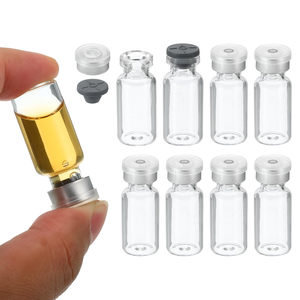 Factory Wholesale Transparent Glass Vial Medical Beauty Freeze-Dried Powder <b>Bottle</b> with Bayonet Screw Cap Stock <b>Bottles</b> - Product Image 1