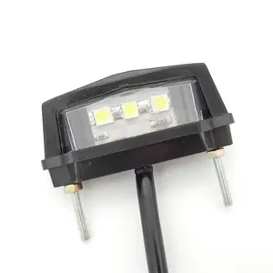 Universele 12V Mini Motorfiets Kenteken Licht Led Nummerplaat Lamp Achterzijde Achterlicht Voor Motor Scooter