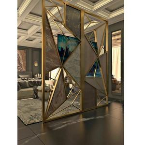 Pantallas de partición de habitación con estructura de marco <span class=keywords><strong>industrial</strong></span> ecológico decoración interior de restaurante decoración del hogar partición de habitación divisora - Product Image 1