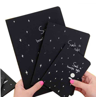 Carte noire A6/A5/B5/A4, écriture et dessin sur papier, bloc-notes notes notes, fournitures scolaires