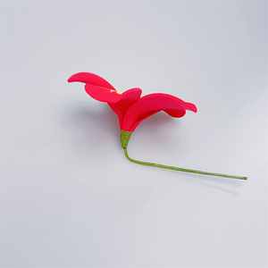 Vente en gros de pics à cheveux sur mesure drapeau de la Papouasie-Nouvelle-Guinée bâton de cheveux fleur en mousse couvre-chef tropical accessoires de cheveux pince à cheveux - Product Image 3