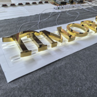 Letrero LED Acrílico Personalizado con Iluminación Frontal de Precisión, Resistente al Agua IP67 para Interiores, Placa de Identificación de Alta Gama