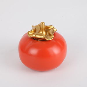 Caja de dulces de cobre puro con forma de caqui para boda, caja de dulces con forma de caqui, recuerdo de boda/caja de regalo de compromiso. - Product Image 1