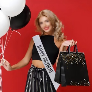 Banda <span class=keywords><strong>de</strong></span> <span class=keywords><strong>Feliz</strong></span> Cumpleaños con Papel Dorado, Decoración <span class=keywords><strong>de</strong></span> Cumpleaños para Mujeres, Hombres, Adultos y Niñas, Accesorios <span class=keywords><strong>de</strong></span> Decoración, Regalos - Product Image 5