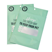 Sacs à fermeture éclair recyclables pour imprimante personnalisée LT Daypack Emballage Ziplock Pochette debout en plastique pour chien et animal de compagnie avec fenêtre