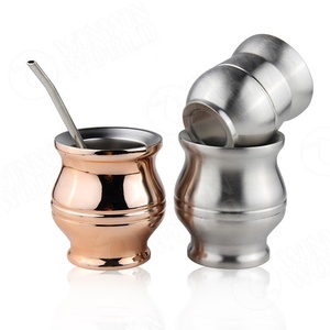Microha — ensemble complet de <span class=keywords><strong>Mate</strong></span> moderne, Thermos, Bombilla et brosse de nettoyage inclus, tout en acier inoxydable de qualité supérieure 18/8 - Product Image 6