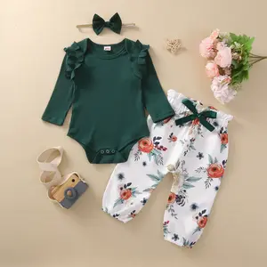 3Pcs Baby Girl Clothes Set Newborn Kids Clothing Children Clothes Toddler Girl Clothes Bebe Girl Outfits