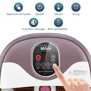 Servicio OEM <span class=keywords><strong>de</strong></span> Fábrica, Bañera <span class=keywords><strong>de</strong></span> Hidromasaje Eléctrica Automática para Pedicura, <span class=keywords><strong>Masajeador</strong></span> <span class=keywords><strong>de</strong></span> <span class=keywords><strong>Pies</strong></span> con Burbujas y Calor, 6 Rodillos Eléctricos, Color Rojo - Product Image 4