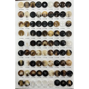 Échantillon de boutons ronds à 4 trous, style classique, teints, sans nickel, motif circulaire - Product Image 4