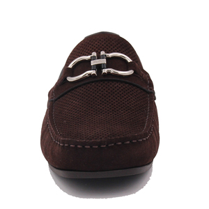Mocasines casuales con hebilla de metal para hombre, mocasines de cuero genuino, a la moda, nuevos - Product Image 3