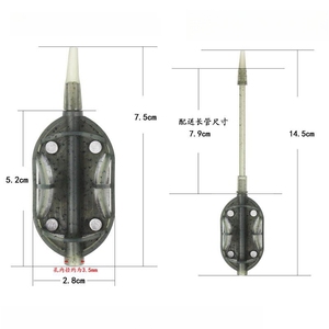 인기 낚시 도매 30g 40g 50g 60g 메소드 피더 세트 장비 잉어 낚시용 납 피더 - Product Image 2