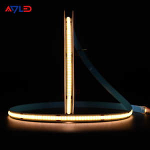 Tira de LED COB regulable sin puntos, luz blanca cálida, 12V/24V, 8mm, 320 LED, para iluminación de gabinetes domésticos, IP20, interior, suave - Product Image 4