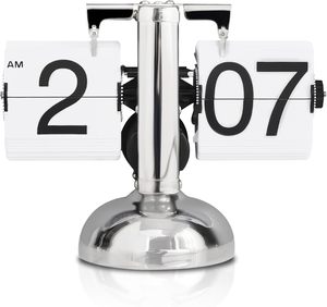 Tùy Chỉnh Bảng Retro Lật Đồng Hồ Với Điều Khiển Âm Thanh LED Đèn Ngủ Bàn Trang Quay Bàn Đồng Hồ Cao Cấp Tự Động Lật Lịch Đồng Hồ - Product Image 1