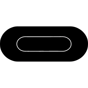 Tapis de poker synthétique personnalisé Spinettis Gaming Supplies avec jetons et plateau, taille 82 pouces, noir - Product Image 2