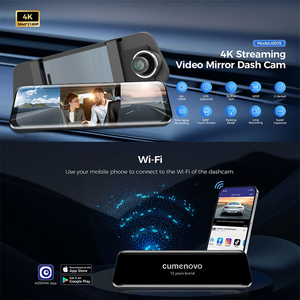 5504 9.66-Inch Echte 4K Voor-En 1080P-Achterkant Voor Dubbele Opname Globale Spraakbesturing Zonder Wake-Up Bsd Blinde Vlek Dvr Dashcam - Product Image 2
