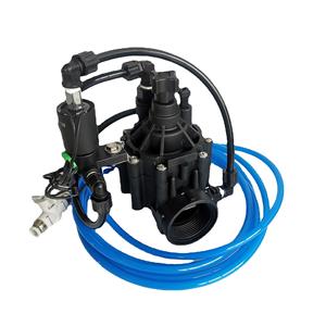 Válvula solenoide de riego Zanchen de 1.5 pulgadas con interruptor manual y canal de salida de 3 metros - Product Image 1