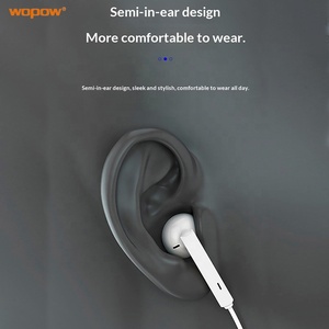 <span class=keywords><strong>Auriculares</strong></span> universales con cable de 3,5mm con micrófono, llamadas manos libres, subwoofer, tapones para los oídos para música, <span class=keywords><strong>auriculares</strong></span> deportivos ergonómicos y cómodos - Product Image 3