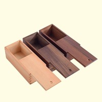 Boîte en bois de haute qualité de style rétro avec couvercle coulissant, idéale pour les cadeaux, les loisirs créatifs, les souvenirs et la décoration.