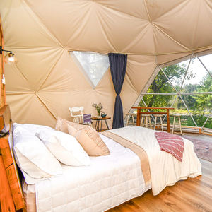 Pod de glamping de luxe dans la jungle, tente géodésique en forme de boule, 100% imperméable et résistant à la moisissure, maison en dôme préfabriquée - Product Image 4