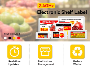 Nuovo arrivo 11 pezzi <span class=keywords><strong>4</strong></span> etichette da scaffale elettronico Eink a colori cartellini dei prezzi digitali per il mercato al dettaglio in plastica con Display grafico IP65 - Product Image 3