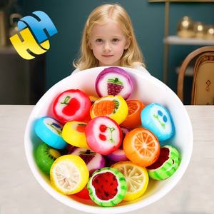 थोक मिठाइयां हलाल मिश्रित फल-स्वाद वाले फल-पैटी हुई कैंडी राउंड मल्टी-पैटिड कैंडी राउंड मल्टी-पैटिड कैंडी बच्चों कैंडी खिलौना - Product Image 2