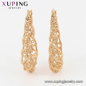 Pendientes de Mujer Xuping 99524, Diseño Hueco con Elementos de Fantasía, Chapados en Oro de 18k - Product Image 2