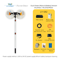 LUYU ROBOT Machine de nettoyage portable à double tête pour panneaux photovoltaïques, nettoyage flexible des panneaux photovoltaïques, modèle économe en main-d'œuvre