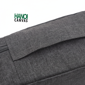 Sac de maquillage en polyester 100% écologique et tendance, vente en gros, impression de logo personnalisée, étui de cosmétique de voyage, fermeture ouverte, couleur personnalisée - Product Image 1