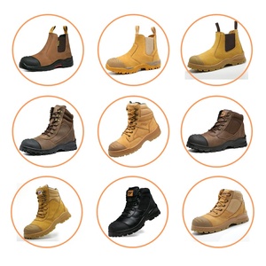 Chaussures de sécurité classiques pour hommes, à enfiler, avec embout en acier élargi, anti-écrasement et anti-perforation, personnalisées en usine d'origine, pour le marché international - Product Image 2
