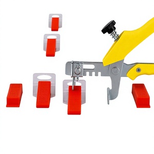 Thien Quang Smart Tools Red White <b>Tile</b> Spacers Clips Self-adhesive <b>Leveling</b> System Edge Protection Construction Tool 3-Year - Product Image 1
