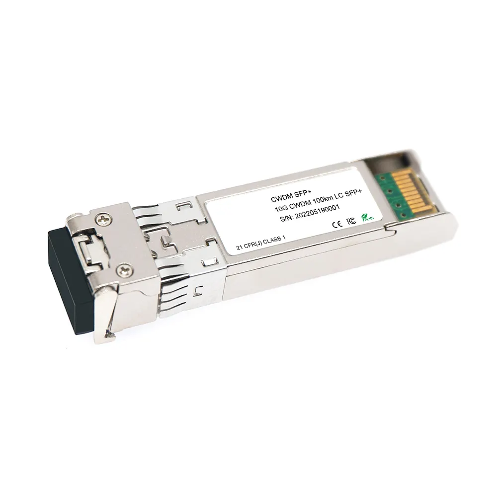 Cwdw Sfp + 18ช่อง10กรัม20กม. 40กม. 80กม. 100กม. โมดูล Sfp 120กม. โมดูล Cwdm 1270-1610nm