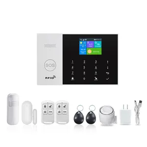 Capteur d'alarme 4G/GSM et cycle de déverrouillage WIFI Smart Lock Alarm Home Alarm System