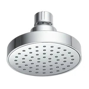 4" Round Bathroom Plastic Overhead Shower Head All Chrome Face 100mm