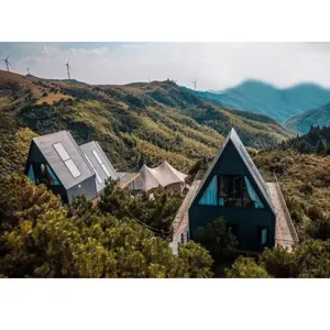 <span class=keywords><strong>Casa</strong></span> de Vacaciones Triangular de Lujo de Estilo Moderno, Fácil de Montar y Diseño Moderno de Villa Triangular Prefabricada Aislada - Product Image 3
